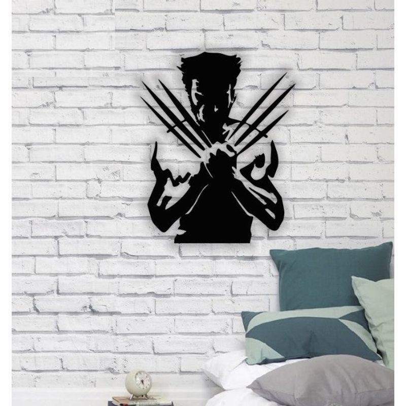 Casa si Gradina - Decoratiuni - Decoratiuni perete - Decor perete Personalizabil Wolverine HHH292 din lemn - 24 L x 29 H (cm) - Infinity.ro
