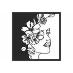 Casa si Gradina - Decoratiuni - Decoratiuni perete - Decor perete Personalizabil Fata din Flori HHH249 din lemn - 38 L x 38 H (cm) - Infinity.ro