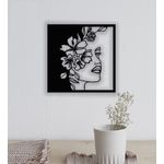 Casa si Gradina - Decoratiuni - Decoratiuni perete - Decor perete Personalizabil Fata din Flori HHH249 din lemn - 38 L x 38 H (cm) - Infinity.ro