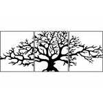 Casa si Gradina - Decoratiuni - Decoratiuni perete - Decor perete Personalizabil 3 Parti Copac HHH91 din lemn - 115 L x 45 H (cm) - Infinity.ro