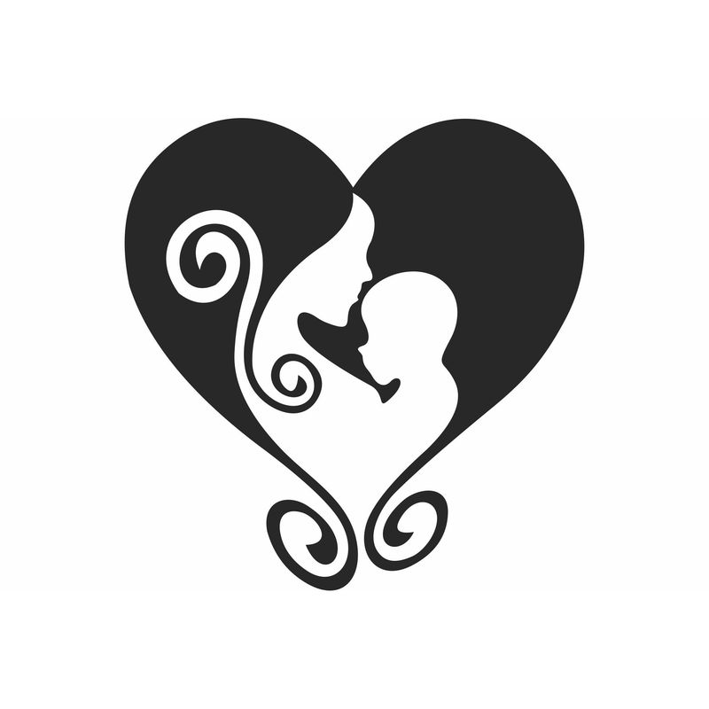Casa si Gradina - Decoratiuni - Decoratiuni perete - Decor perete Personalizabil Dragostea de Mama HHH239 din lemn - 29 L x 30 H (cm) - Infinity.ro