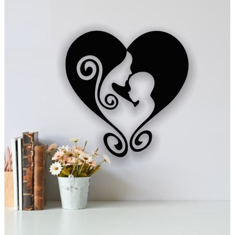Casa si Gradina - Decoratiuni - Decoratiuni perete - Decor perete Personalizabil Dragostea de Mama HHH239 din lemn - 29 L x 30 H (cm) - Infinity.ro