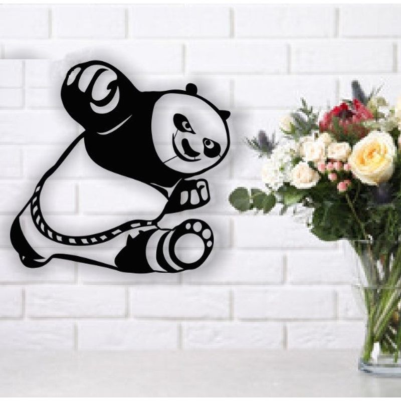 Casa si Gradina - Decoratiuni - Decoratiuni perete - Decor perete Personalizabil Kung fu Panda HHH103 din lemn - 29 L x 28 H (cm) - Infinity.ro