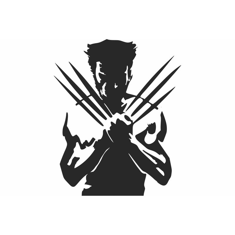 Casa si Gradina - Decoratiuni - Decoratiuni perete - Decor perete Personalizabil Wolverine HHH292 din lemn - 38 L x 47 H (cm) - Infinity.ro