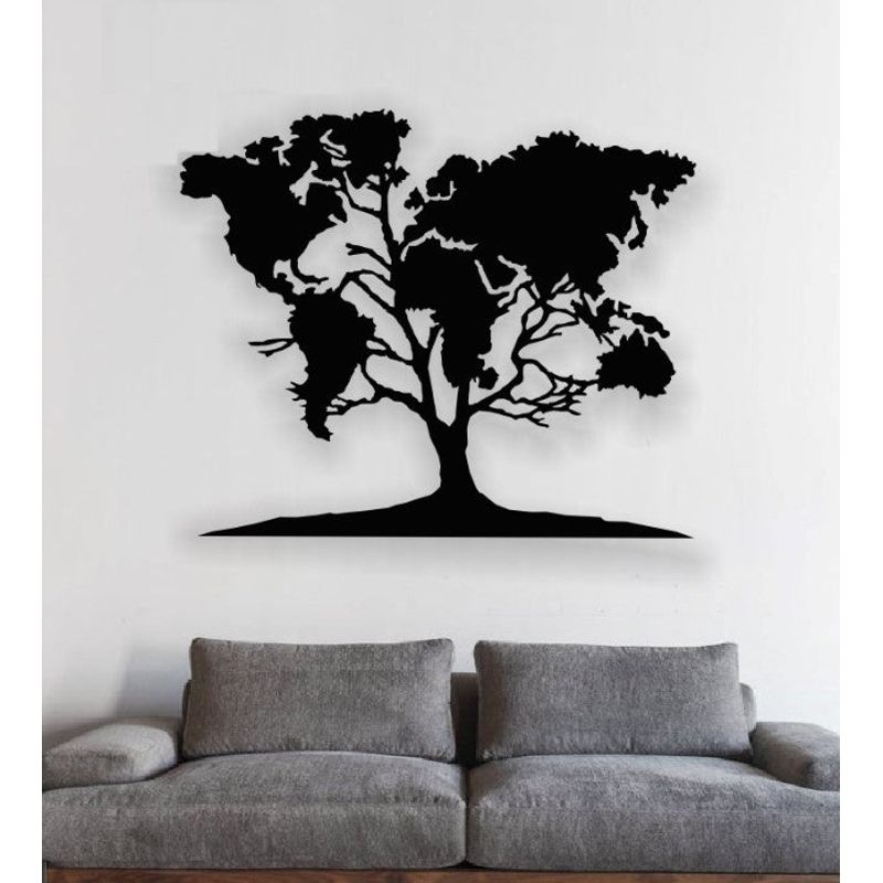 Casa si Gradina - Decoratiuni - Decoratiuni perete - Decor perete Personalizabil Copac HHH96 din lemn - 46 L x 38 H (cm) - Infinity.ro