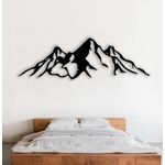 Casa si Gradina - Decoratiuni - Decoratiuni perete - Decor perete Personalizabil Munte HHH491 din lemn - 58 L x 18 H (cm) - Infinity.ro