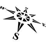 Casa si Gradina - Decoratiuni - Decoratiuni perete - Decor perete Compas HH689 din lemn - 30 L x 21 H (cm) - Infinity.ro