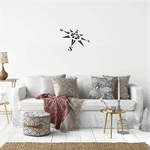 Casa si Gradina - Decoratiuni - Decoratiuni perete - Decor perete Compas HH689 din lemn - 30 L x 21 H (cm) - Infinity.ro