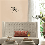 Casa si Gradina - Decoratiuni - Decoratiuni perete - Decor perete Compas HH689 din lemn - 30 L x 21 H (cm) - Infinity.ro