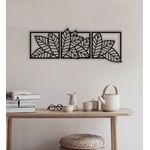 Casa si Gradina - Decoratiuni - Decoratiuni perete - Decor perete Personalizabil 3 Parti Frunze de Flori HHH535 din lemn - 111 L x 38 H (cm) - Infinity.ro