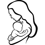 Casa si Gradina - Decoratiuni - Decoratiuni perete - Decor perete Mama si Bebelus HH726 din lemn - 37 L x 55 H (cm) - Infinity.ro