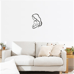 Casa si Gradina - Decoratiuni - Decoratiuni perete - Decor perete Mama si Bebelus HH726 din lemn - 37 L x 55 H (cm) - Infinity.ro