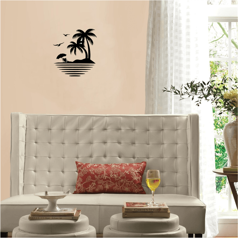 Casa si Gradina - Decoratiuni - Decoratiuni perete - Decor perete Palmier HH694 din lemn - 27 L x 30 H (cm) - Infinity.ro