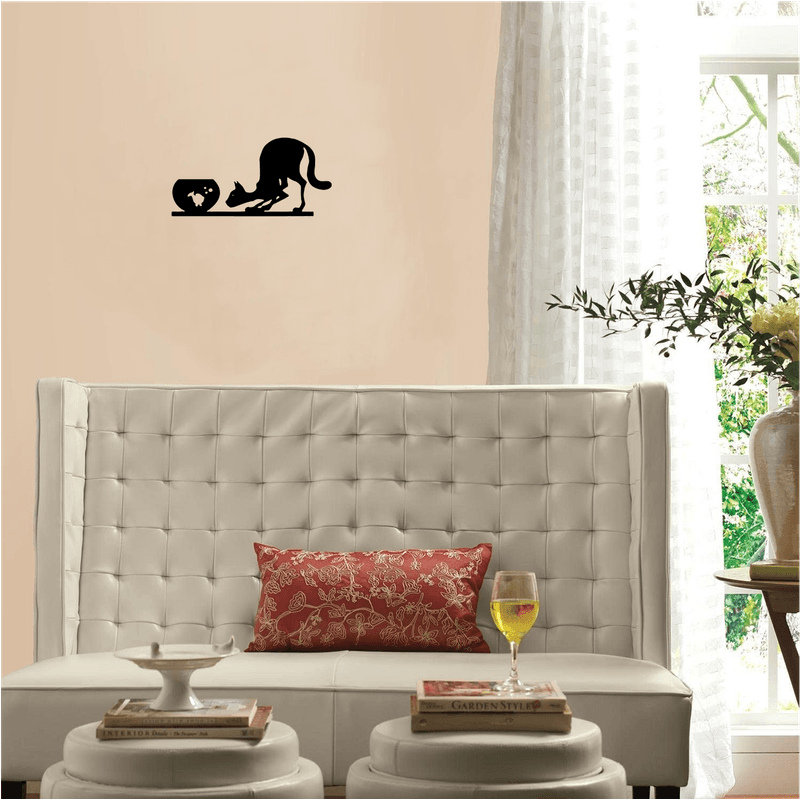 Casa si Gradina - Decoratiuni - Decoratiuni perete - Decor perete Pisica HH767 din lemn - 33 L x 16 H (cm) - Infinity.ro