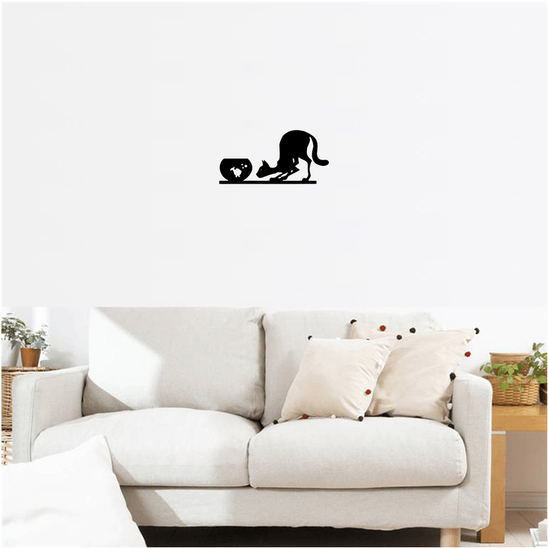 Casa si Gradina - Decoratiuni - Decoratiuni perete - Decor perete Pisica HH767 din lemn - 33 L x 16 H (cm) - Infinity.ro