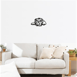 Casa si Gradina - Decoratiuni - Decoratiuni perete - Decor perete Catel Bull Dog HH698 din lemn - 46 L x 25 H (cm) - Infinity.ro