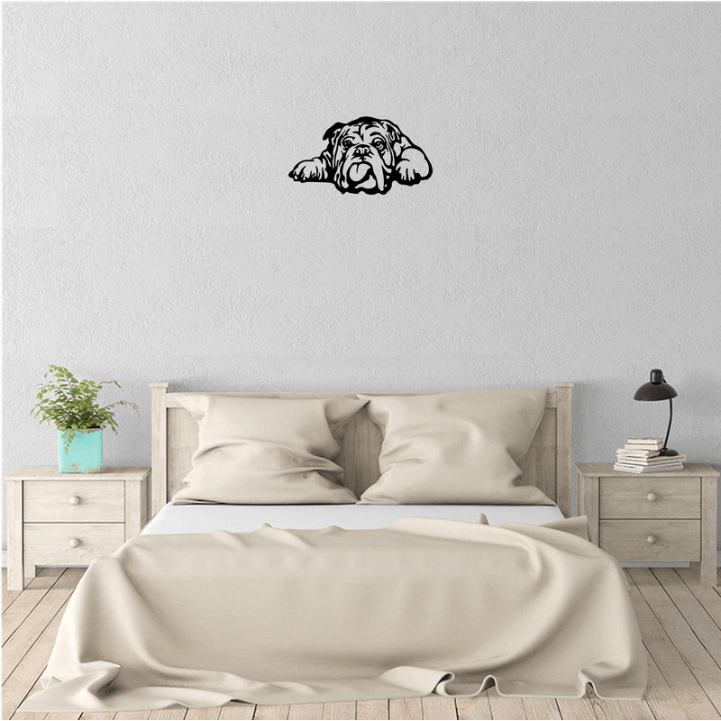 Casa si Gradina - Decoratiuni - Decoratiuni perete - Decor perete Catel Bull Dog HH698 din lemn - 46 L x 25 H (cm) - Infinity.ro