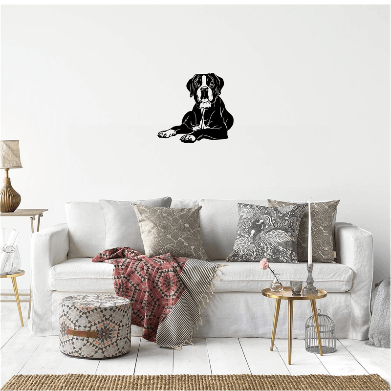Casa si Gradina - Decoratiuni - Decoratiuni perete - Decor perete Catel Boxer HH699 din lemn - 27 L x 25 H (cm) - Infinity.ro