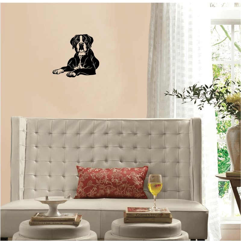 Casa si Gradina - Decoratiuni - Decoratiuni perete - Decor perete Catel Boxer HH699 din lemn - 27 L x 25 H (cm) - Infinity.ro