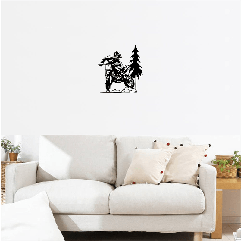 Casa si Gradina - Decoratiuni - Decoratiuni perete - Decor perete Motocicleta Enduro HH734 din lemn - 20 L x 22 H (cm) - Infinity.ro