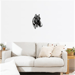 Casa si Gradina - Decoratiuni - Decoratiuni perete - Decor perete Cap de Cal HH735 din lemn - 30 L x 45 H (cm) - Infinity.ro