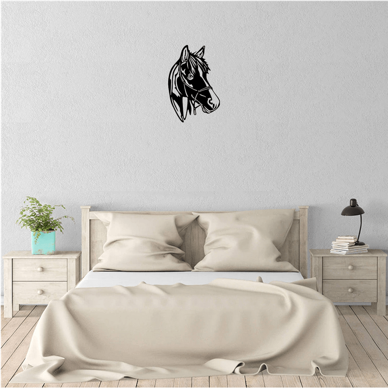 Casa si Gradina - Decoratiuni - Decoratiuni perete - Decor perete Cap de Cal HH735 din lemn - 30 L x 45 H (cm) - Infinity.ro