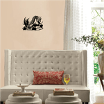 Casa si Gradina - Decoratiuni - Decoratiuni perete - Decor perete Calut de Mare HH803 din lemn - 28 L x 20 H (cm) - Infinity.ro