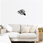 Casa si Gradina - Decoratiuni - Decoratiuni perete - Decor perete Trandafir HH737 din lemn - 51 L x 37 H (cm) - Infinity.ro