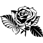 Casa si Gradina - Decoratiuni - Decoratiuni perete - Decor perete Trandafir HH737 din lemn - 37 L x 27 H (cm) - Infinity.ro