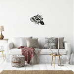 Casa si Gradina - Decoratiuni - Decoratiuni perete - Decor perete Trandafir HH737 din lemn - 37 L x 27 H (cm) - Infinity.ro