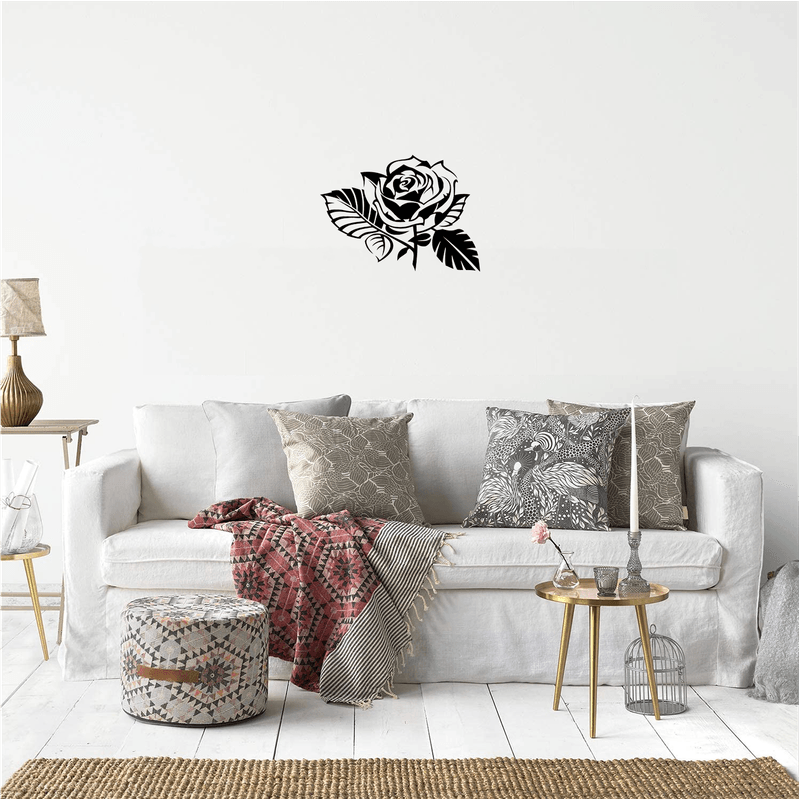 Casa si Gradina - Decoratiuni - Decoratiuni perete - Decor perete Trandafir HH737 din lemn - 37 L x 27 H (cm) - Infinity.ro