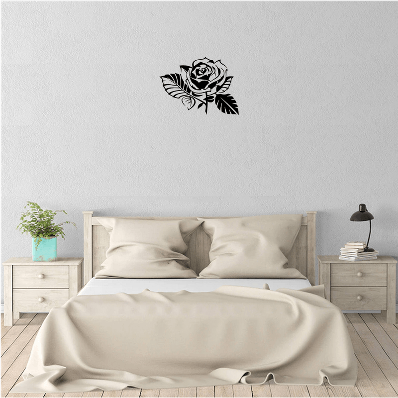 Casa si Gradina - Decoratiuni - Decoratiuni perete - Decor perete Trandafir HH737 din lemn - 37 L x 27 H (cm) - Infinity.ro