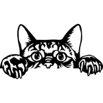 Casa si Gradina - Decoratiuni - Decoratiuni perete - Decor perete Pisica HH801 din lemn - 32 L x 17 H (cm) - Infinity.ro