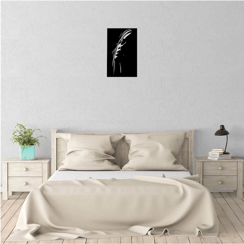 Casa si Gradina - Decoratiuni - Decoratiuni perete - Decor perete Chip de Fata HH808 din lemn - 23 L x 37 H (cm) - Infinity.ro