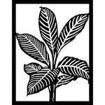 Casa si Gradina - Decoratiuni - Decoratiuni perete - Decor perete Frunze Planta HH812 din lemn - 37 L x 48 H (cm) - Infinity.ro