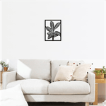 Casa si Gradina - Decoratiuni - Decoratiuni perete - Decor perete Frunze Planta HH812 din lemn - 37 L x 48 H (cm) - Infinity.ro