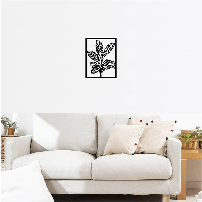 Casa si Gradina - Decoratiuni - Decoratiuni perete - Decor perete Frunze Planta HH812 din lemn - 37 L x 48 H (cm) - Infinity.ro