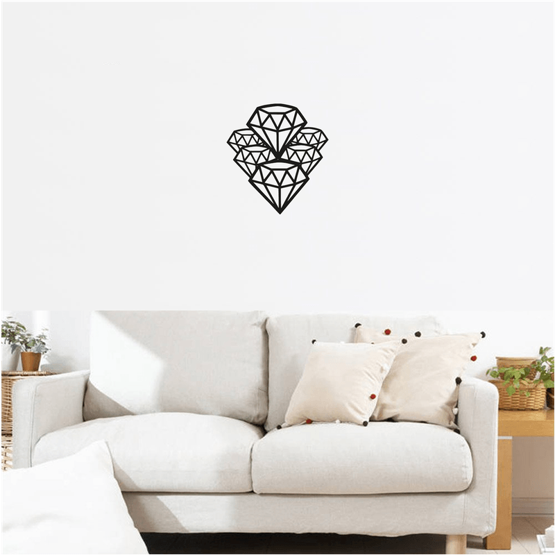Casa si Gradina - Decoratiuni - Decoratiuni perete - Decor perete Diamante HH776 din lemn - 20 L x 22 H (cm) - Infinity.ro