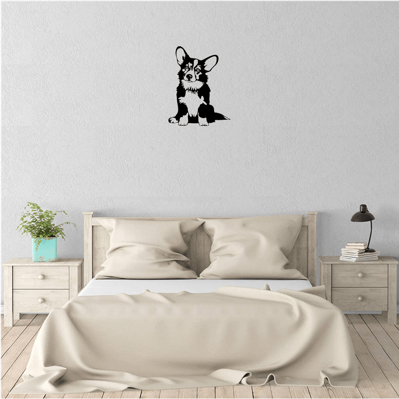 Casa si Gradina - Decoratiuni - Decoratiuni perete - Decor perete Catel Corgi HH710 din lemn - 19 L x 25 H (cm) - Infinity.ro