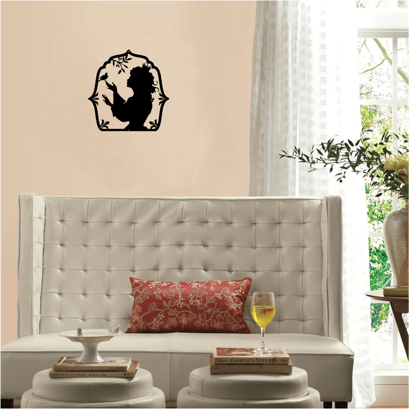 Casa si Gradina - Decoratiuni - Decoratiuni perete - Decor perete Printesa HH818 din lemn - 37 L x 37 H (cm) - Infinity.ro