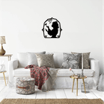 Casa si Gradina - Decoratiuni - Decoratiuni perete - Decor perete Printesa HH818 din lemn - 37 L x 37 H (cm) - Infinity.ro