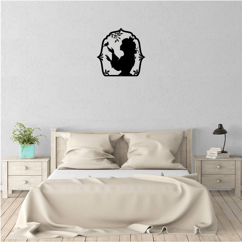 Casa si Gradina - Decoratiuni - Decoratiuni perete - Decor perete Printesa HH818 din lemn - 37 L x 37 H (cm) - Infinity.ro