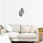 Casa si Gradina - Decoratiuni - Decoratiuni perete - Decor perete Flori HH745 din lemn - 36 L x 58 H (cm) - Infinity.ro