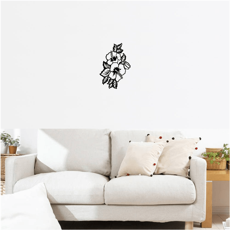 Casa si Gradina - Decoratiuni - Decoratiuni perete - Decor perete Flori HH745 din lemn - 36 L x 58 H (cm) - Infinity.ro