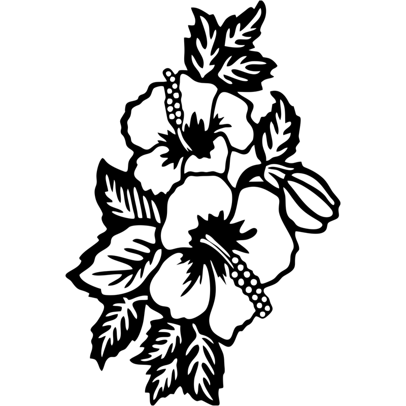 Casa si Gradina - Decoratiuni - Decoratiuni perete - Decor perete Flori HH745 din lemn - 36 L x 58 H (cm) - Infinity.ro