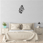 Casa si Gradina - Decoratiuni - Decoratiuni perete - Decor perete Flori HH745 din lemn - 36 L x 58 H (cm) - Infinity.ro