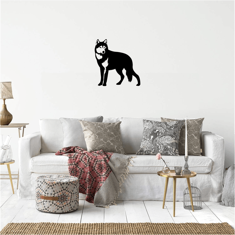 Casa si Gradina - Decoratiuni - Decoratiuni perete - Decor perete Lup HH816 din lemn - 36 L x 37 H (cm) - Infinity.ro