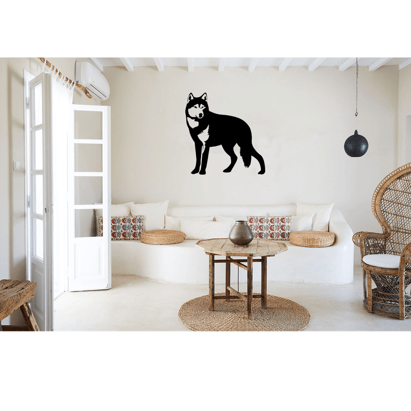 Casa si Gradina - Decoratiuni - Decoratiuni perete - Decor perete Lup HH816 din lemn - 36 L x 37 H (cm) - Infinity.ro