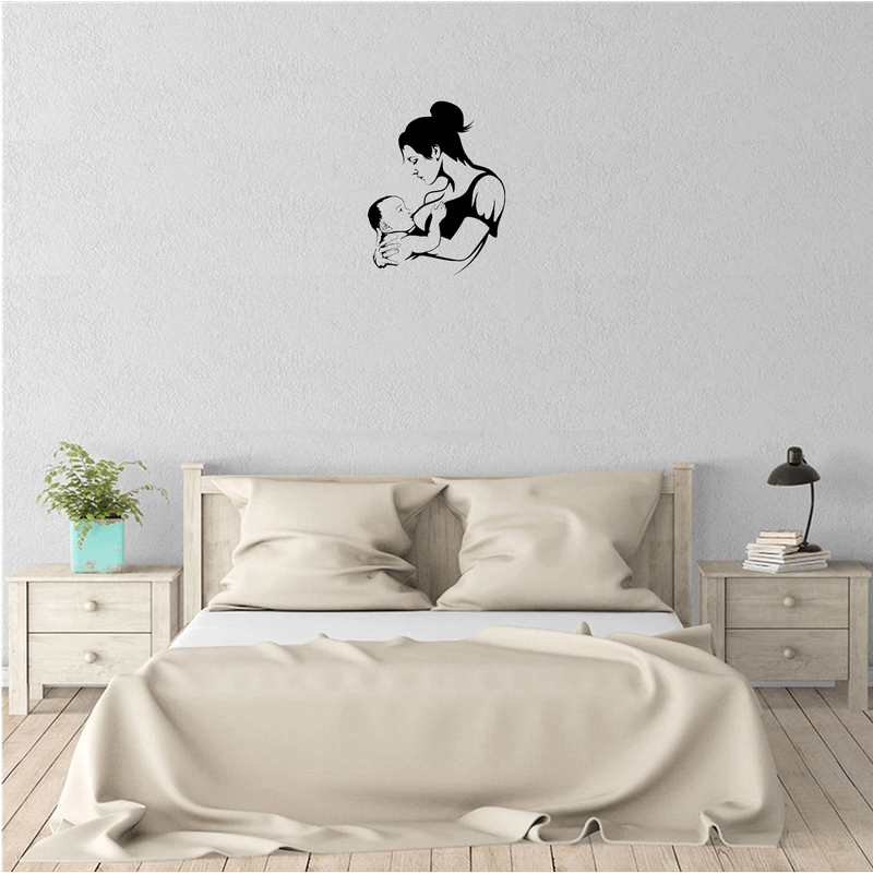Casa si Gradina - Decoratiuni - Decoratiuni perete - Decor perete Mama Alaptanad HH747 din lemn - 27 L x 35 H (cm) - Infinity.ro