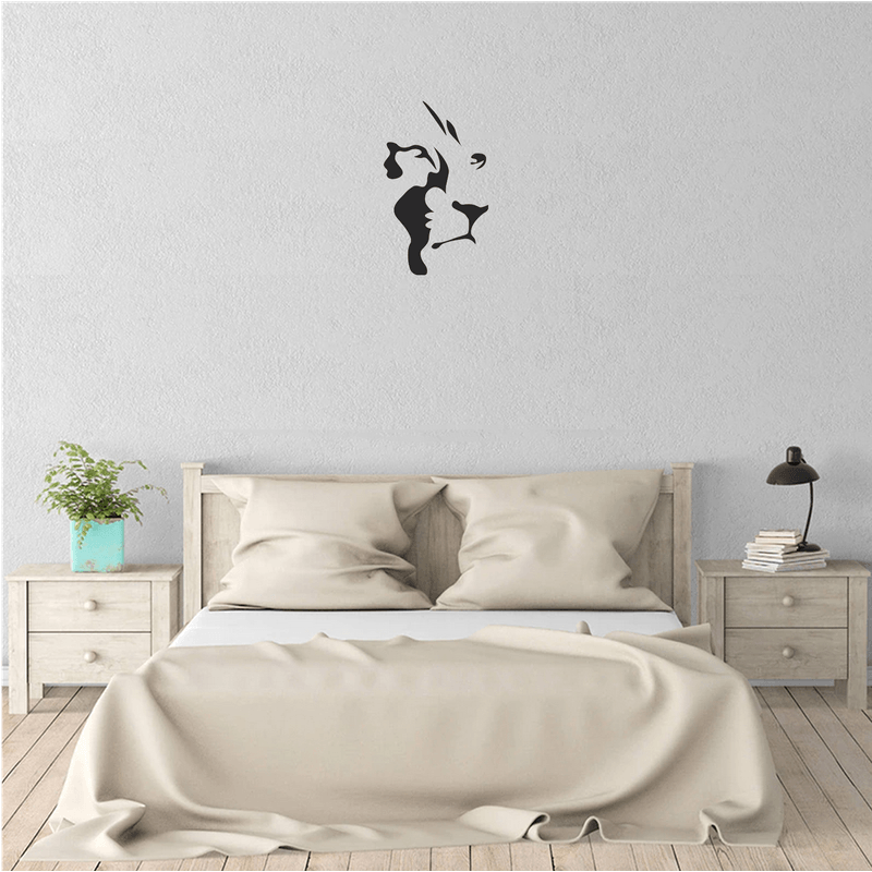 Casa si Gradina - Decoratiuni - Decoratiuni perete - Decor perete Leu HH820 din lemn - 29 L x 47 H (cm) - Infinity.ro